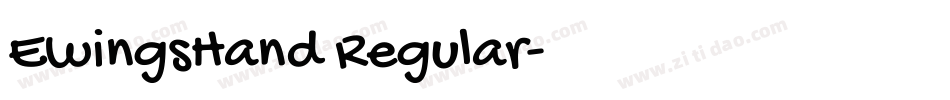 EwingsHand Regular字体转换